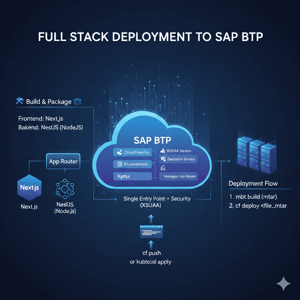 Deploy Full Stack Application to SAP BTP Cloud Foundry